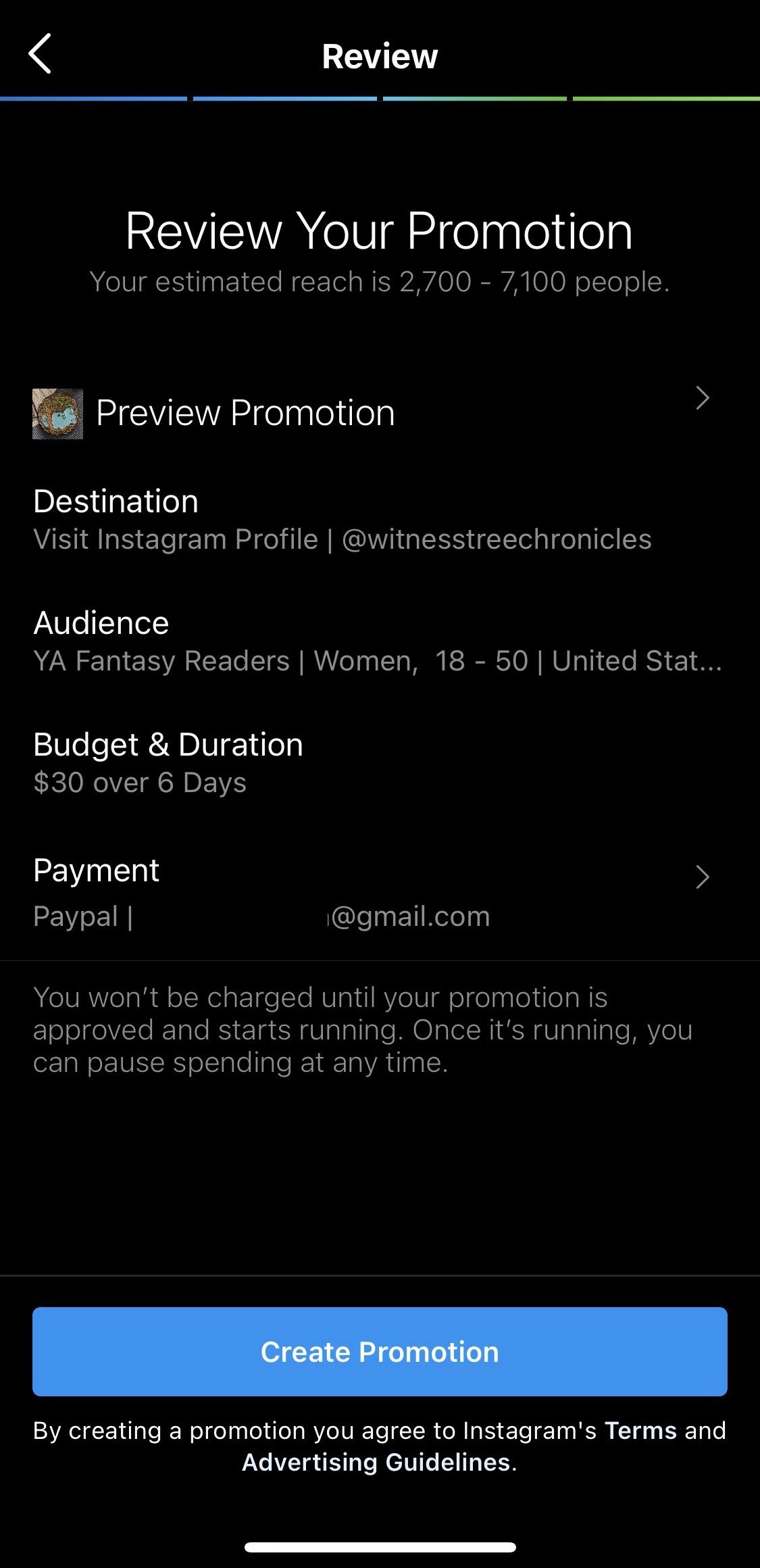 Wählen Sie Budget, Ausgaben und Dauer aus Wählen Sie Budget, Ausgaben und Dauer aus