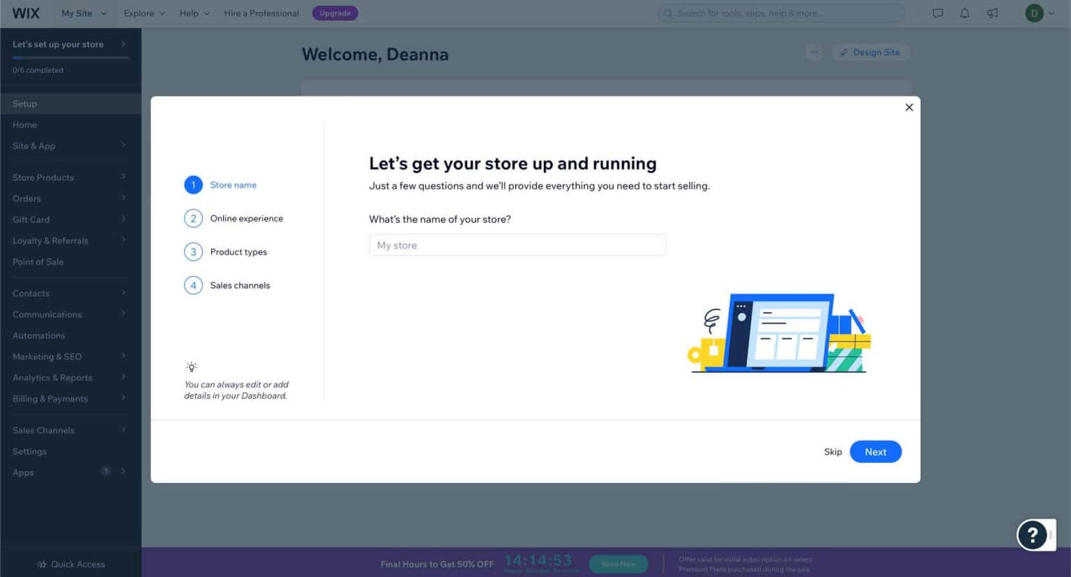 Einrichten des Dashboards Einrichten des Dashboards