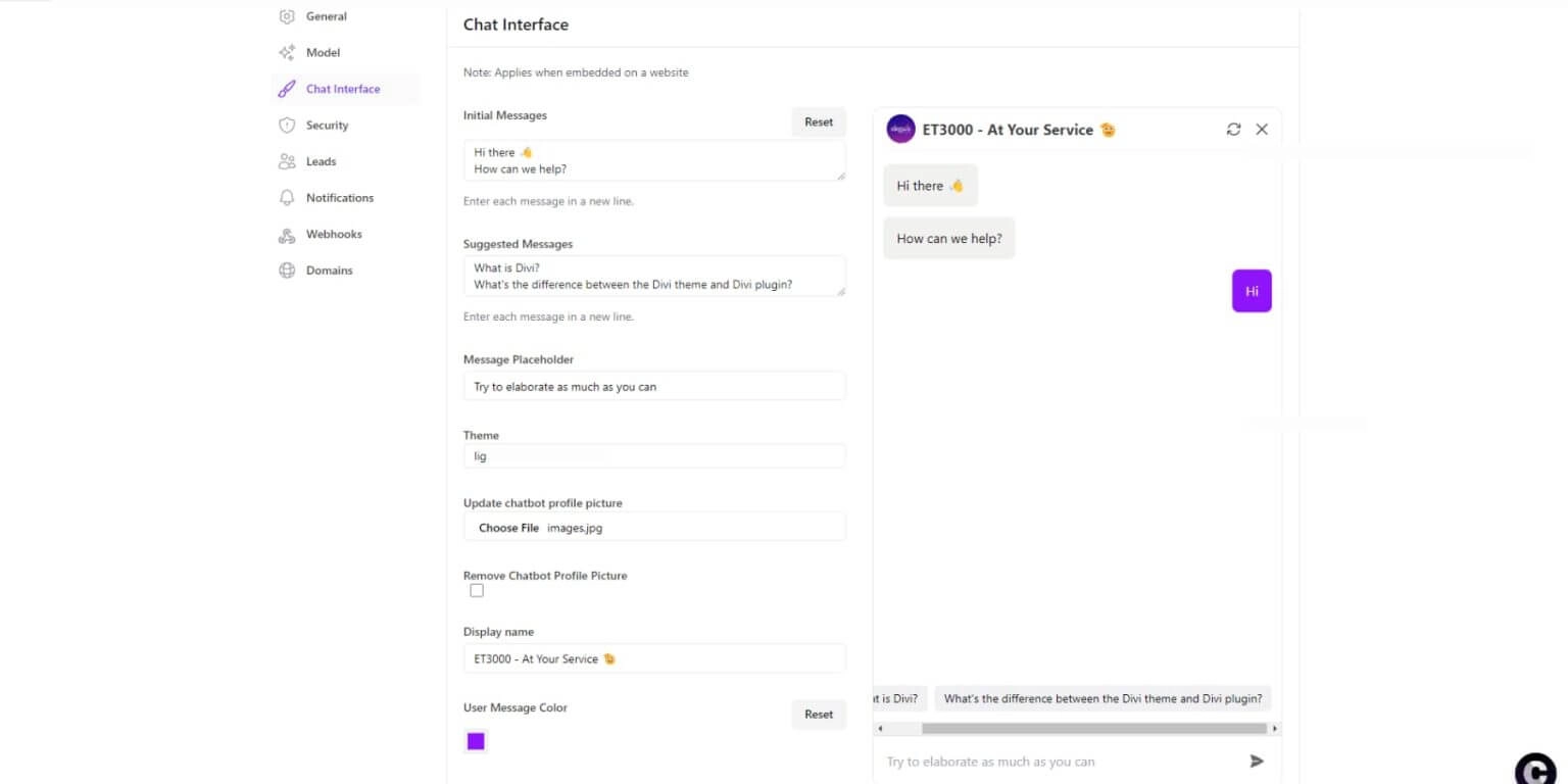 Chatbases-Interface - Agentur Brunner & Rost